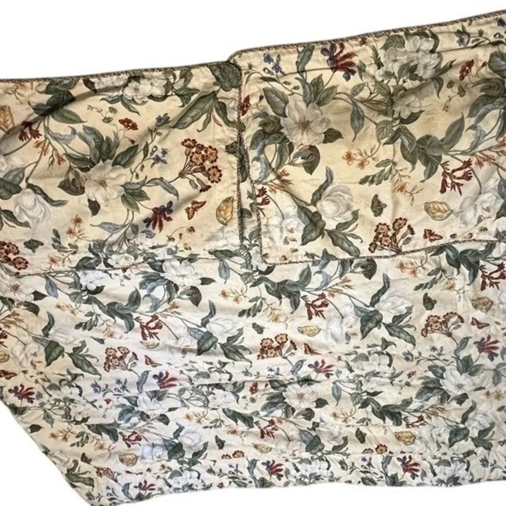 Williamburg Magnolia‎ Floral Comforter Twin 66X85 Botanical Cottagecore Bedding